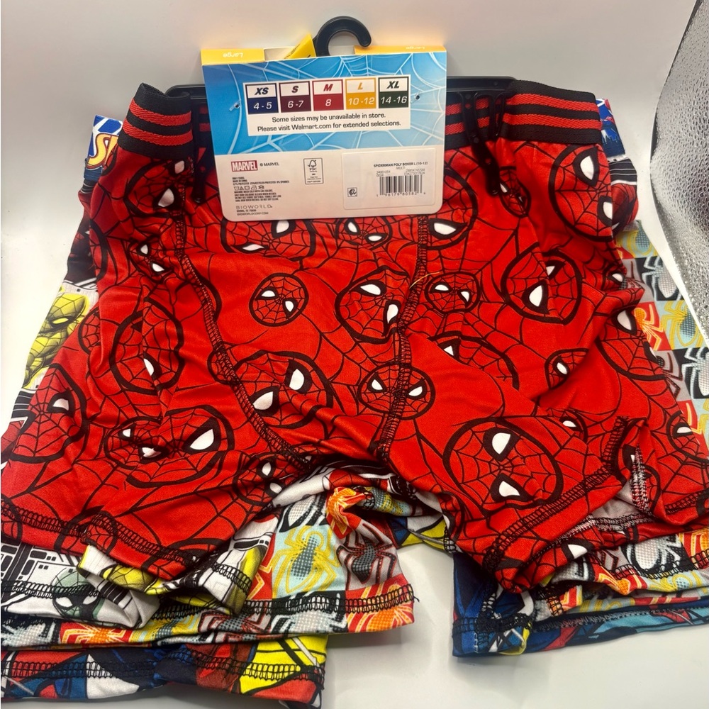 Marvel Red Spider-Man Kids' Boxer Briefs 4pack